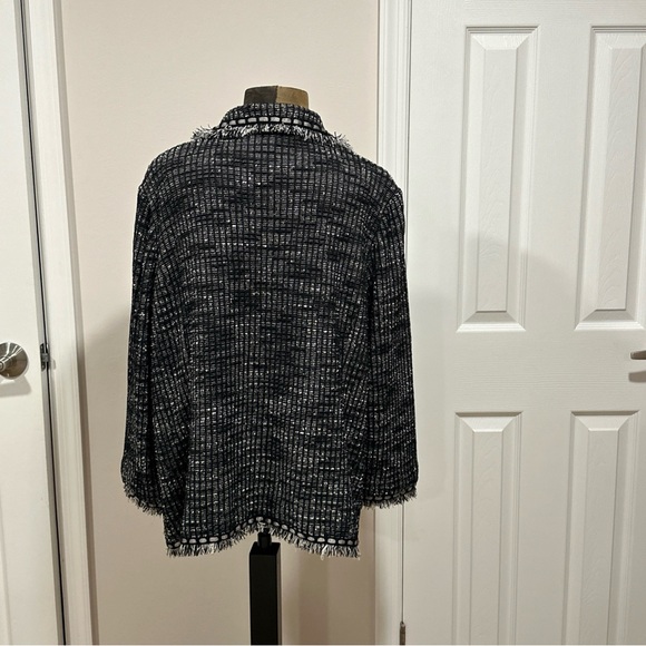 Misook Knit Open Front Jacket Plus Size 1X - Picture 4 of 8